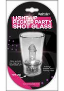 Light Up Pecker Party Shot Glass With Hang String Clear